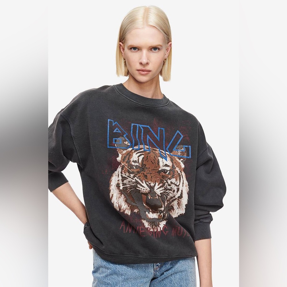 ANINE BING TIGER SWEARSHIRT